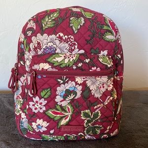 Vera Bradley mini back pack in Bordeaux Bloo pattern